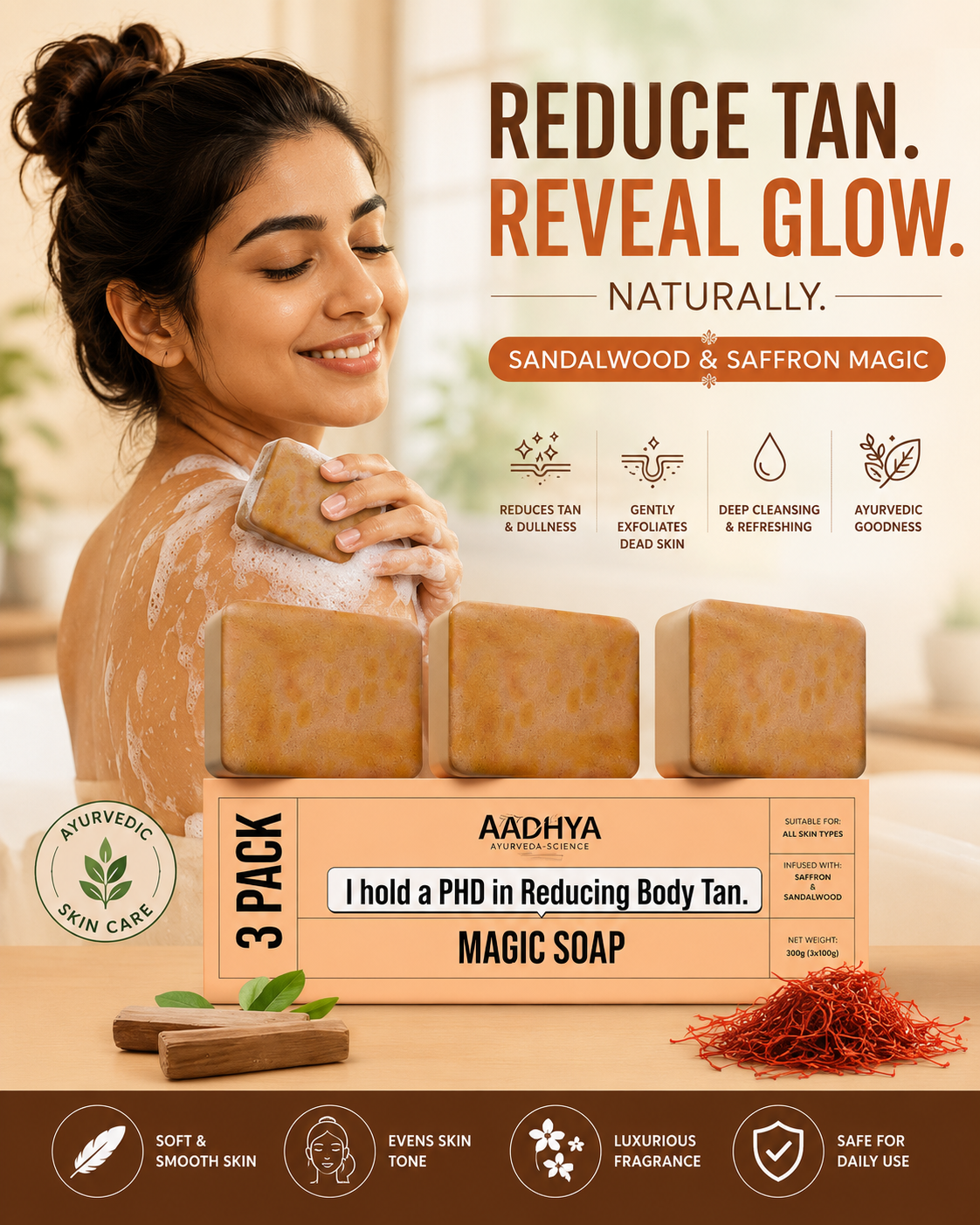 Magic Soap™(Sandal Wood and Saffron Soap)